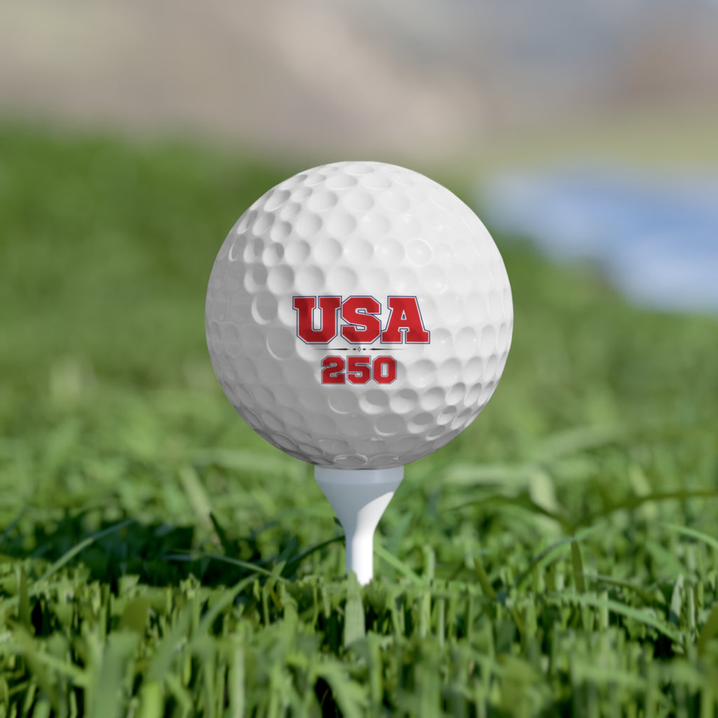 USA 250 Golf Balls, 6pcs