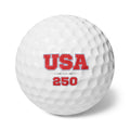 USA 250 Golf Balls, 6pcs